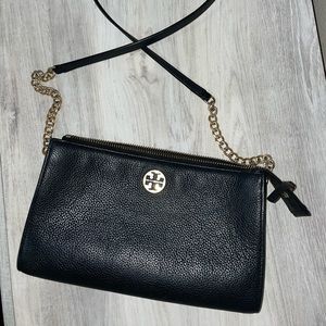 Tory Burch black leather crossbody bag